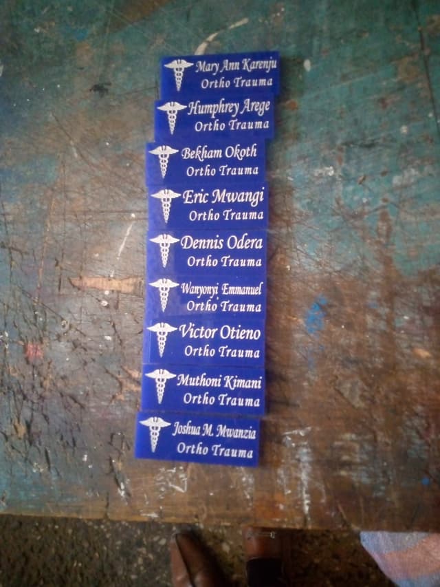 name tag